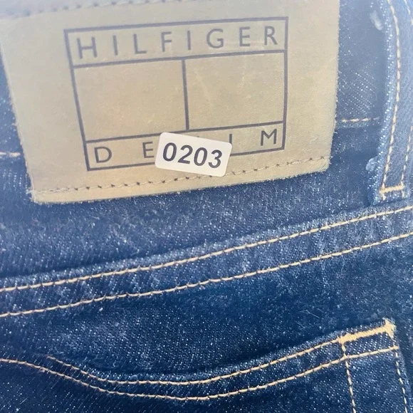 Tommy Hilfiger Men's Stretch Vintage 36x34 Dark Wash Jeans Y2K Streetwear - Picture 15 of 15